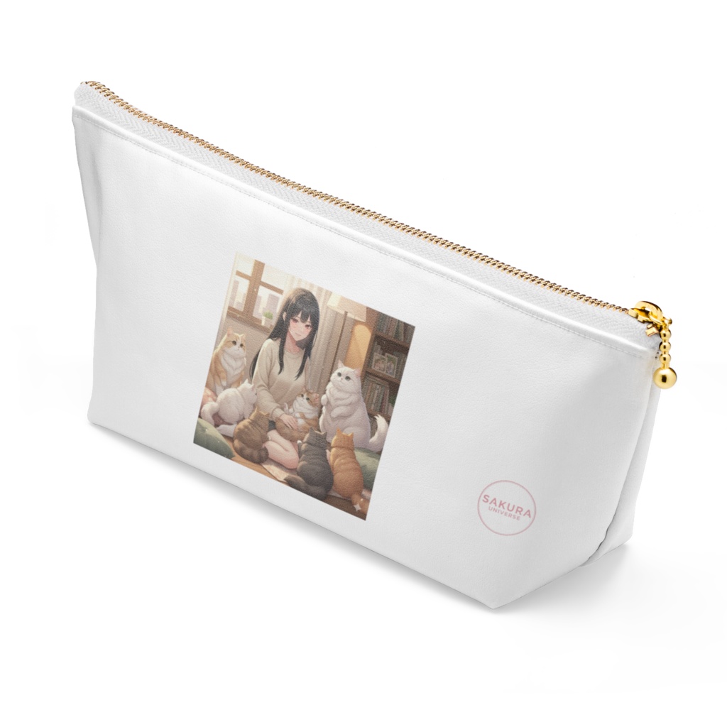 SAKURA Universe|灯と猫たちのオフショットポーチ
