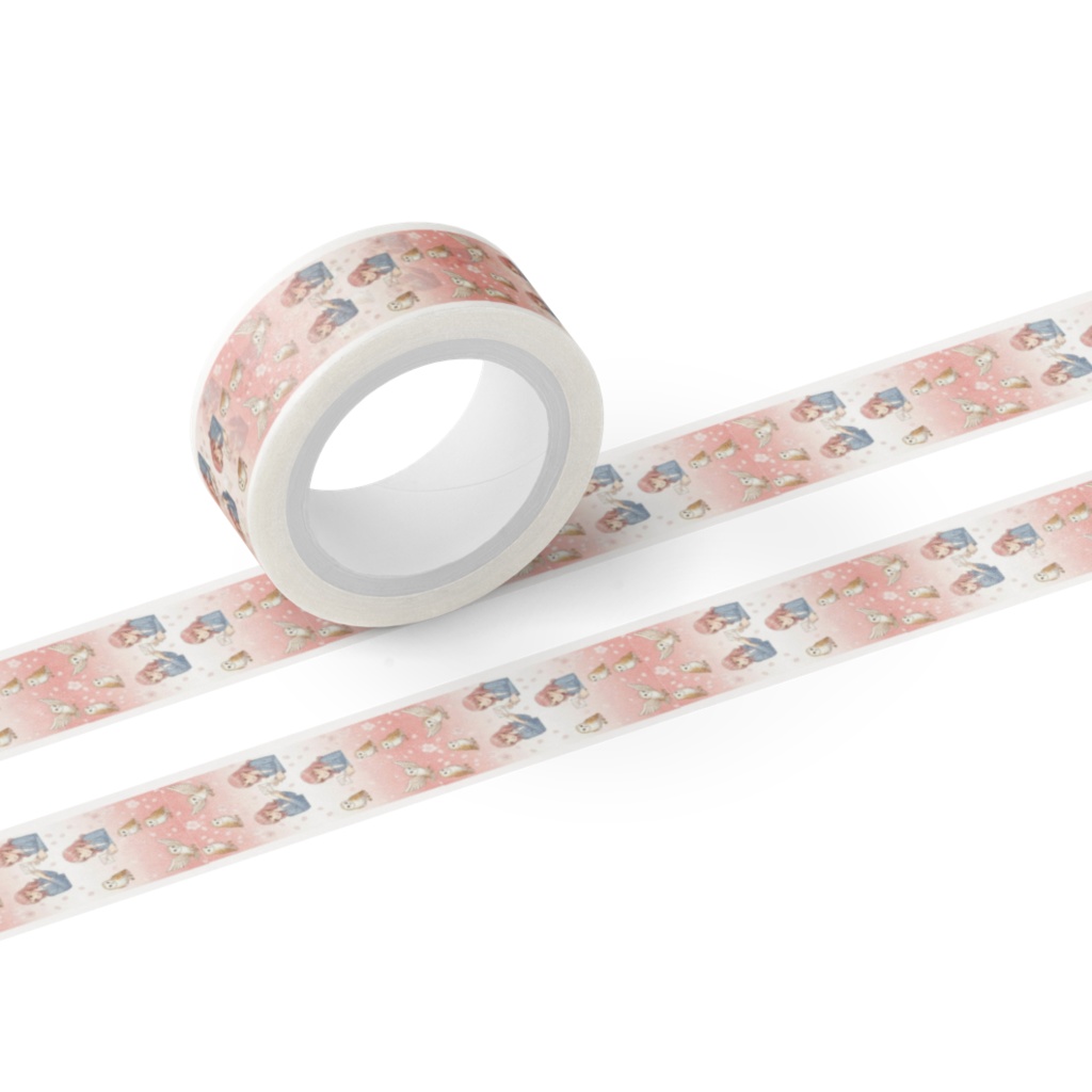 【Sakura Universe】想いを届ける翼💌 フクちゃんの「デリバリー」マスキングテープ（全2色）