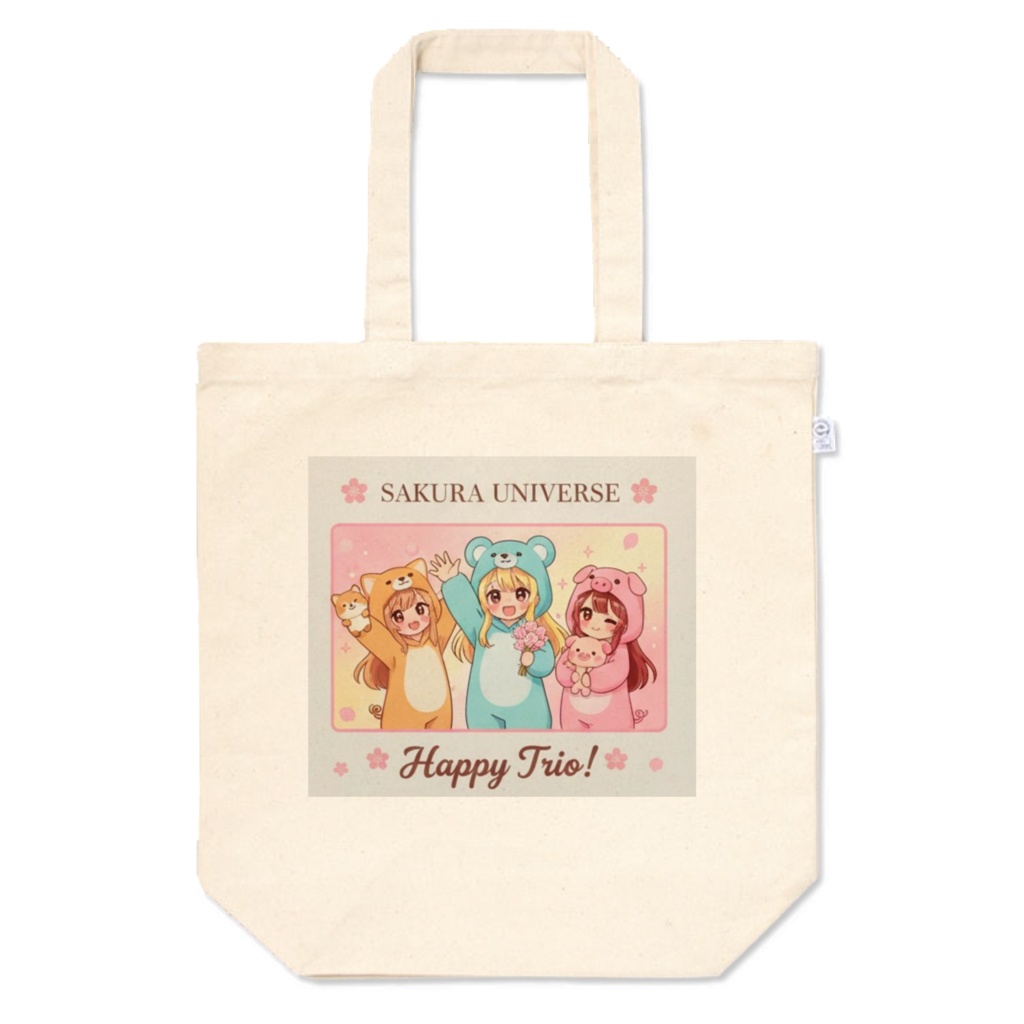 Happy Trio! お出かけアニマルズ☆キャンバストート