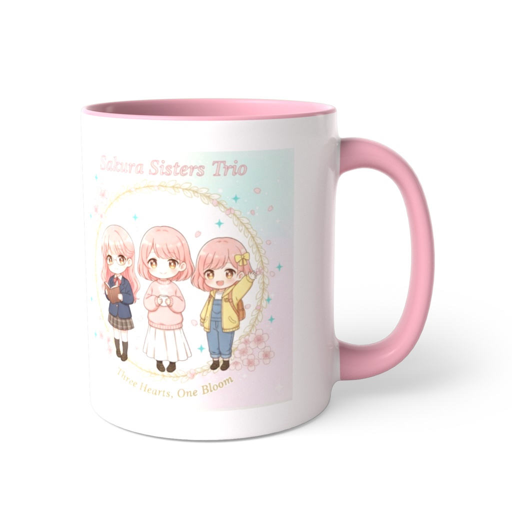 【新生・さくら三姉妹🌸】Three Hearts, One Bloom☆癒しのティータイムマグカップ☕️✨