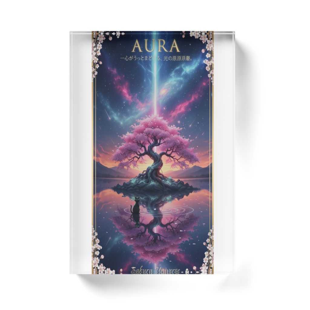 【Sakura Universe】アクリルブロック「AURA -光の原風景-」