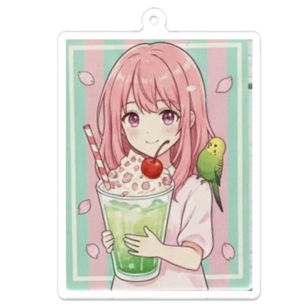 【特殊コーティング仕様】Sakura Universe レトロポップ☆アクリルキーホルダーシリーズ