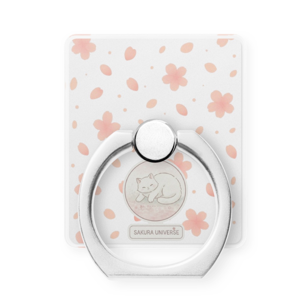 【sakura universe】桜吹雪とまどろみハクア🌸 アクリルスマホリング
