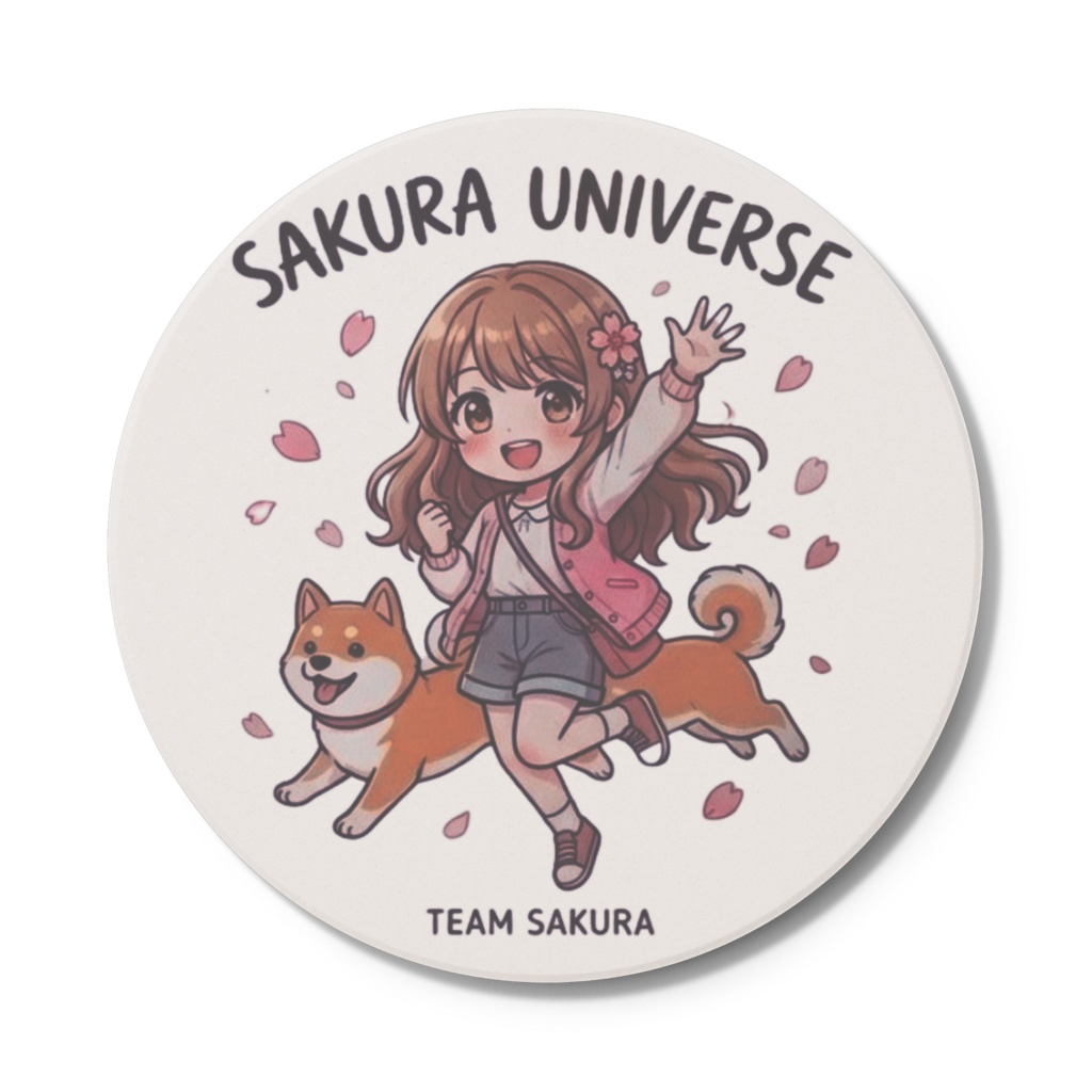 【TEAM SAKURA】ホッと一息☕️ ハルとさくらのまん丸コースター