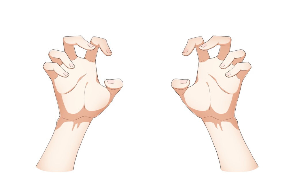 簡単にがおーが出来る手の素材