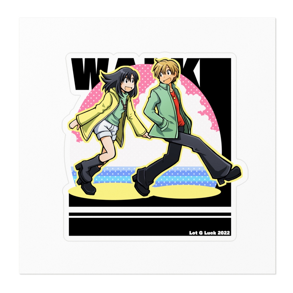 真哉マヤ walkステッカー