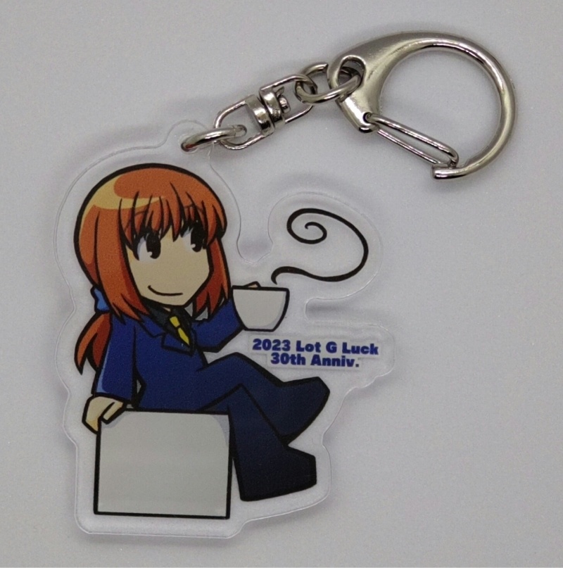 Cafe キーホルダー:白サギ(コーヒー)