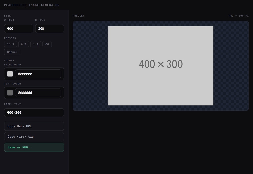 Placeholder Image Generator