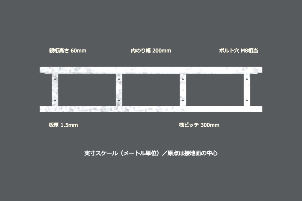 ケーブルラック 3Dモデル 25点セット|はしご型・幅100/200/300/400・直線/エルボ/T分岐/蓋/支持金具(FBX / glTF / blend・商用可)