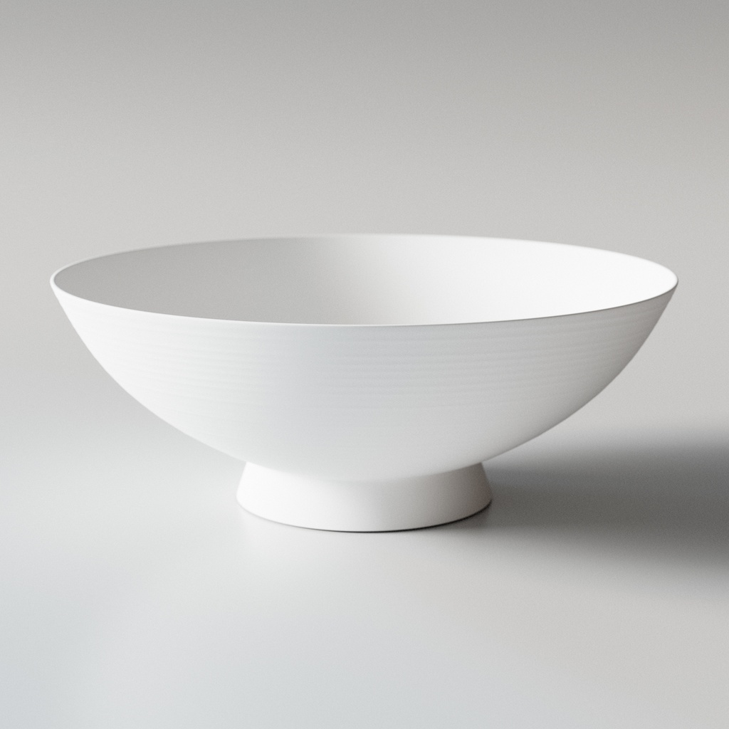 【無印良品】白磁めし茶碗 3Dモデル