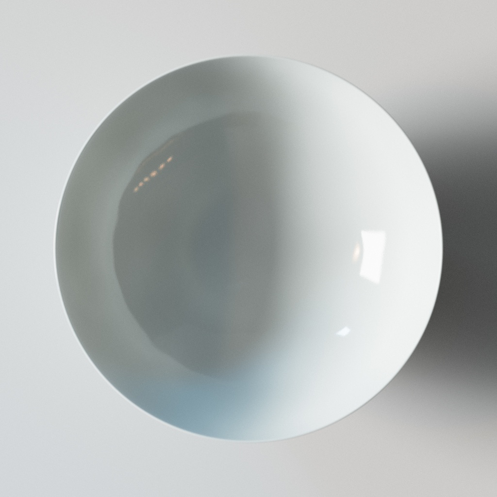 【無印良品】白磁めし茶碗 3Dモデル