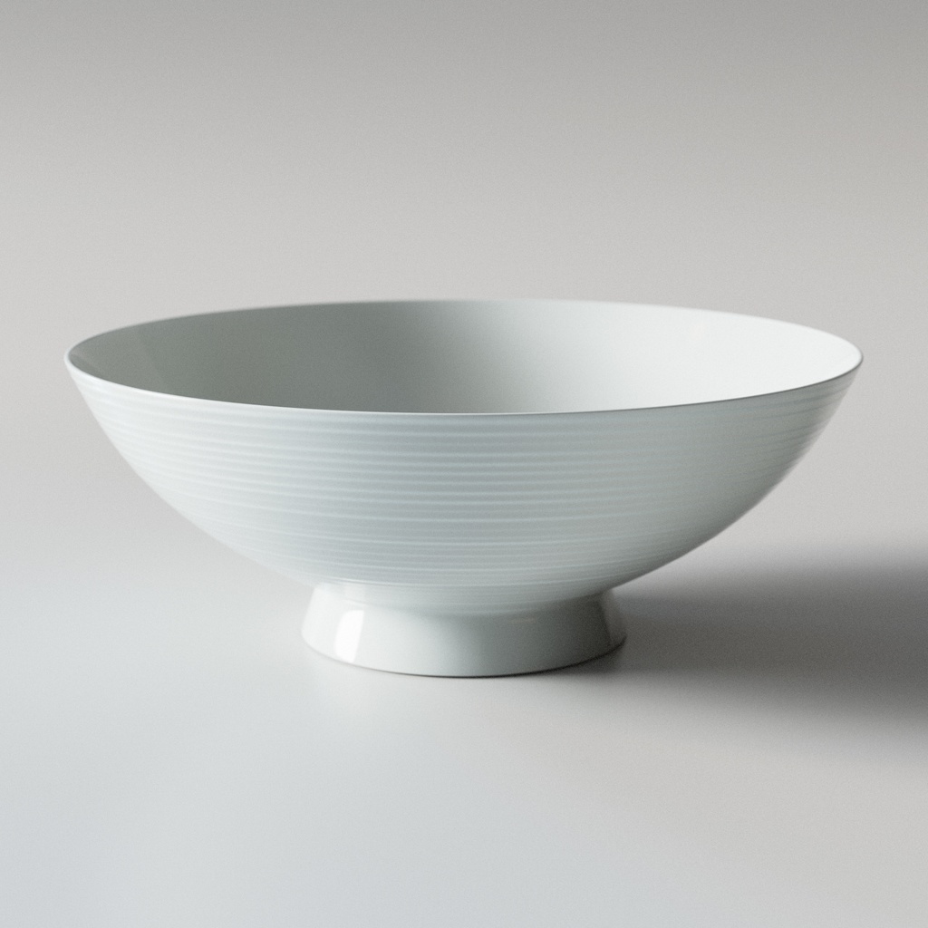 【無印良品】白磁めし茶碗　3Dモデル