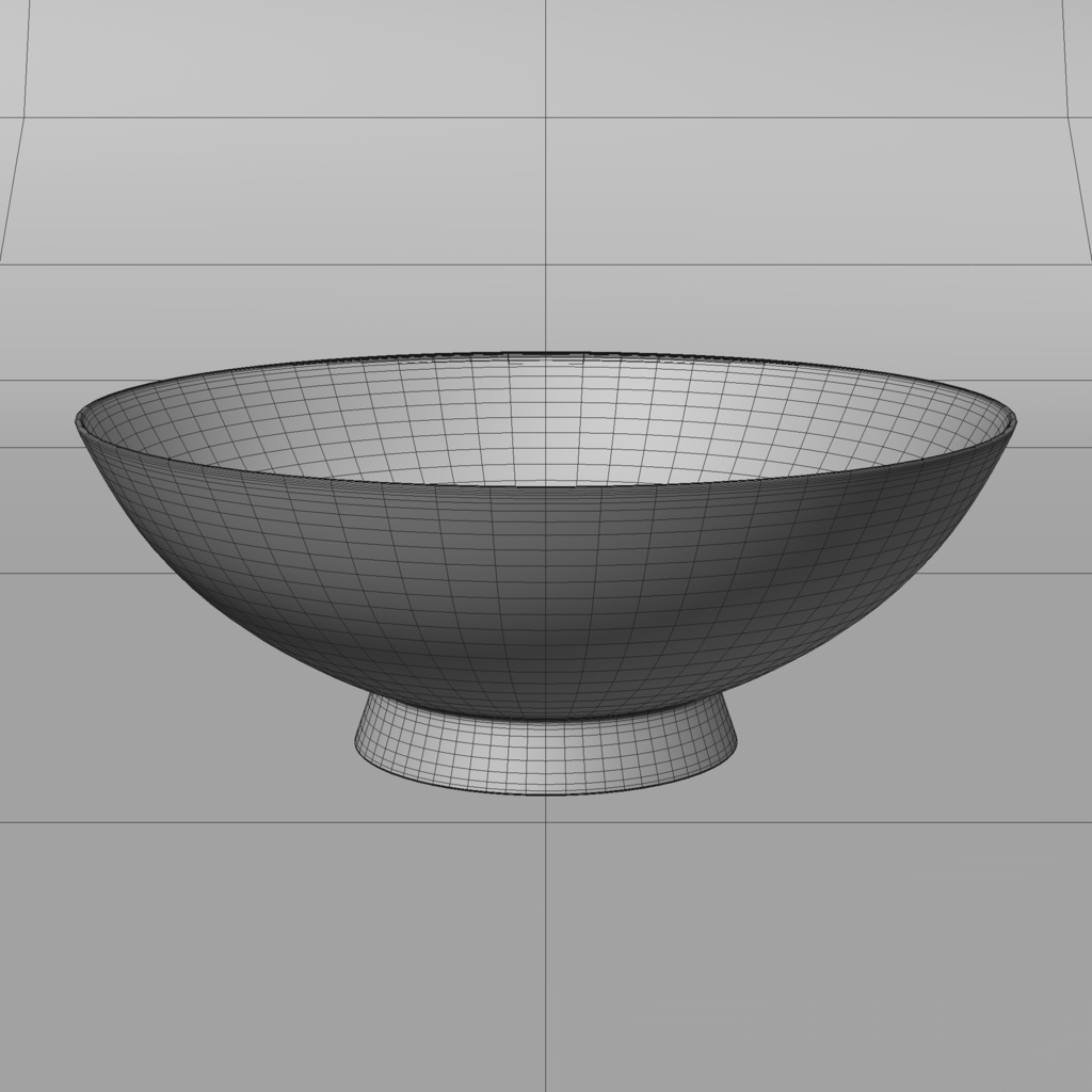 【無印良品】白磁めし茶碗 3Dモデル