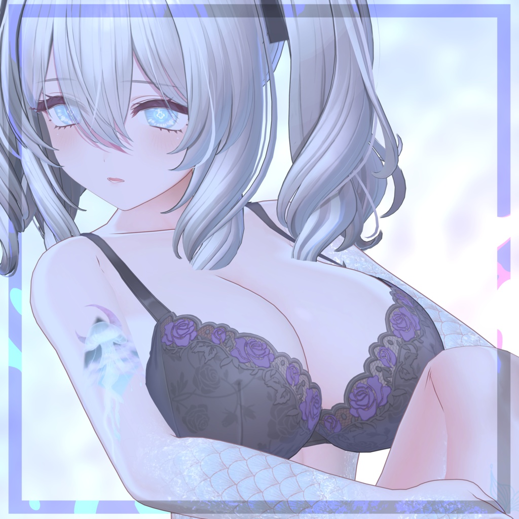 *:..。o○Nereclua○o。..:*クラゲアイテクスチャ+タトゥーテクスチャ/eye texture+tattoo texture【5アバター対応】