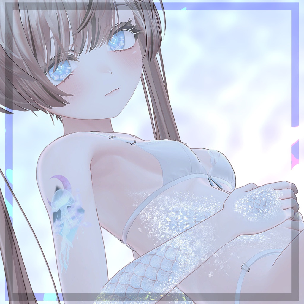 *:..。o○Nereclua○o。..:*クラゲアイテクスチャ+タトゥーテクスチャ/eye texture+tattoo texture【5アバター対応】