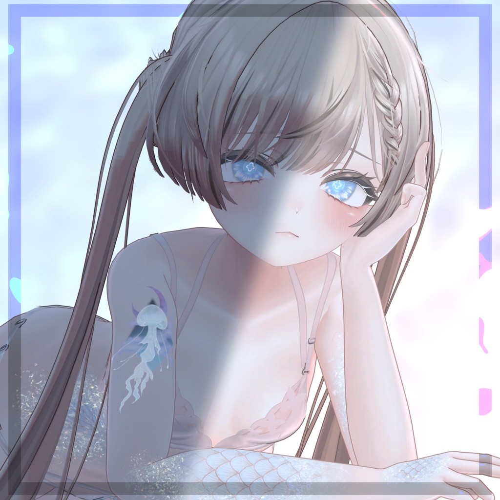 *:..。o○Nereclua○o。..:*クラゲアイテクスチャ+タトゥーテクスチャ/eye texture+tattoo texture【5アバター対応】