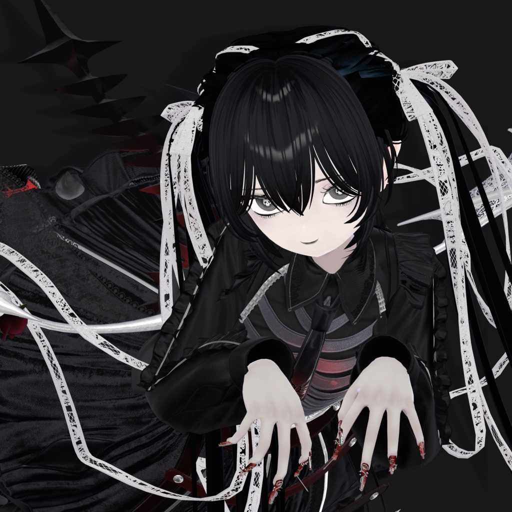 【5アバター対応】 ⋆.𖥔 ݁ ˖Skullic ˖ ݁ 𖥔⋆.アイテクスチャ+メイクアップテクスチャ/eye texture+make up texture/リアルな舌テクスチャ付