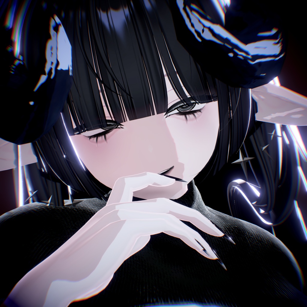 【5アバター対応】 ⋆.𖥔 ݁ ˖Skullic ˖ ݁ 𖥔⋆.アイテクスチャ+メイクアップテクスチャ/eye texture+make up texture/リアルな舌テクスチャ付