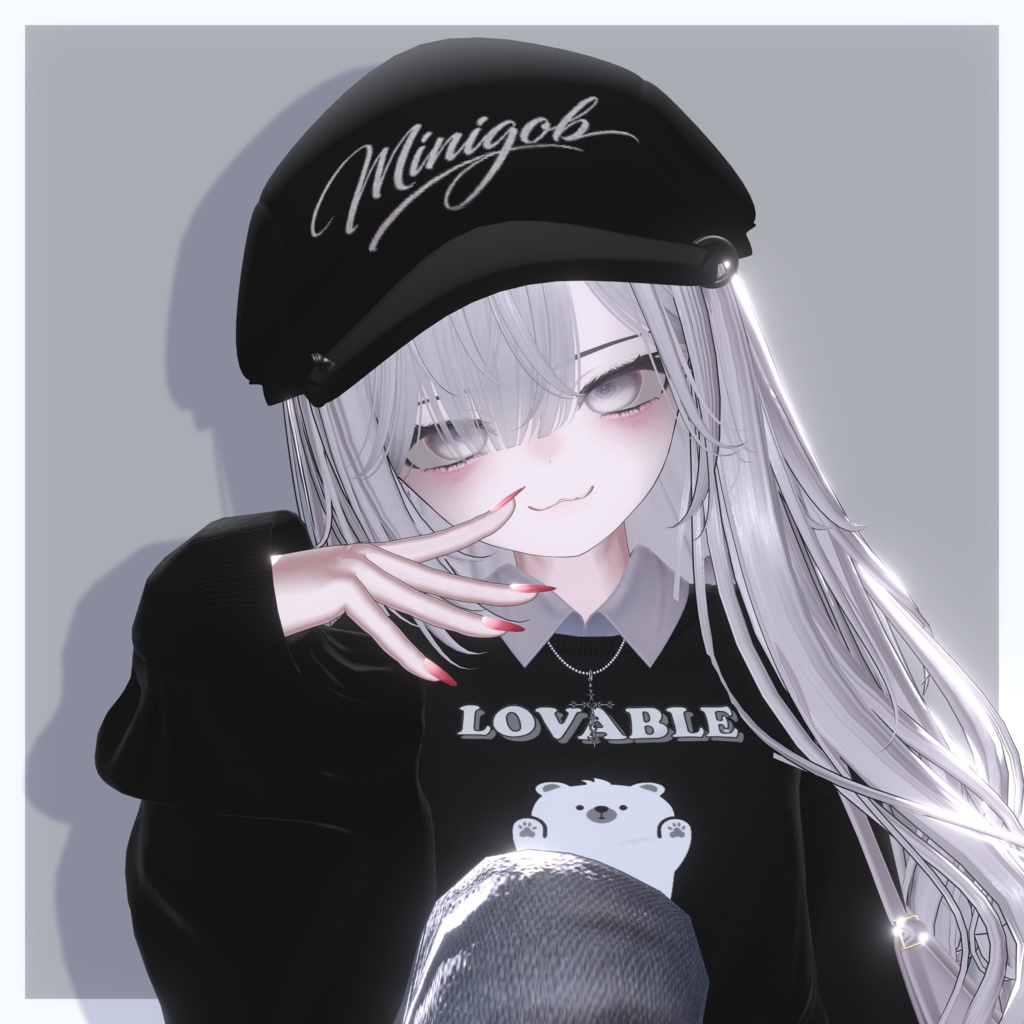 【無料】【8アバター対応】Simple Cap【VRChat想定】