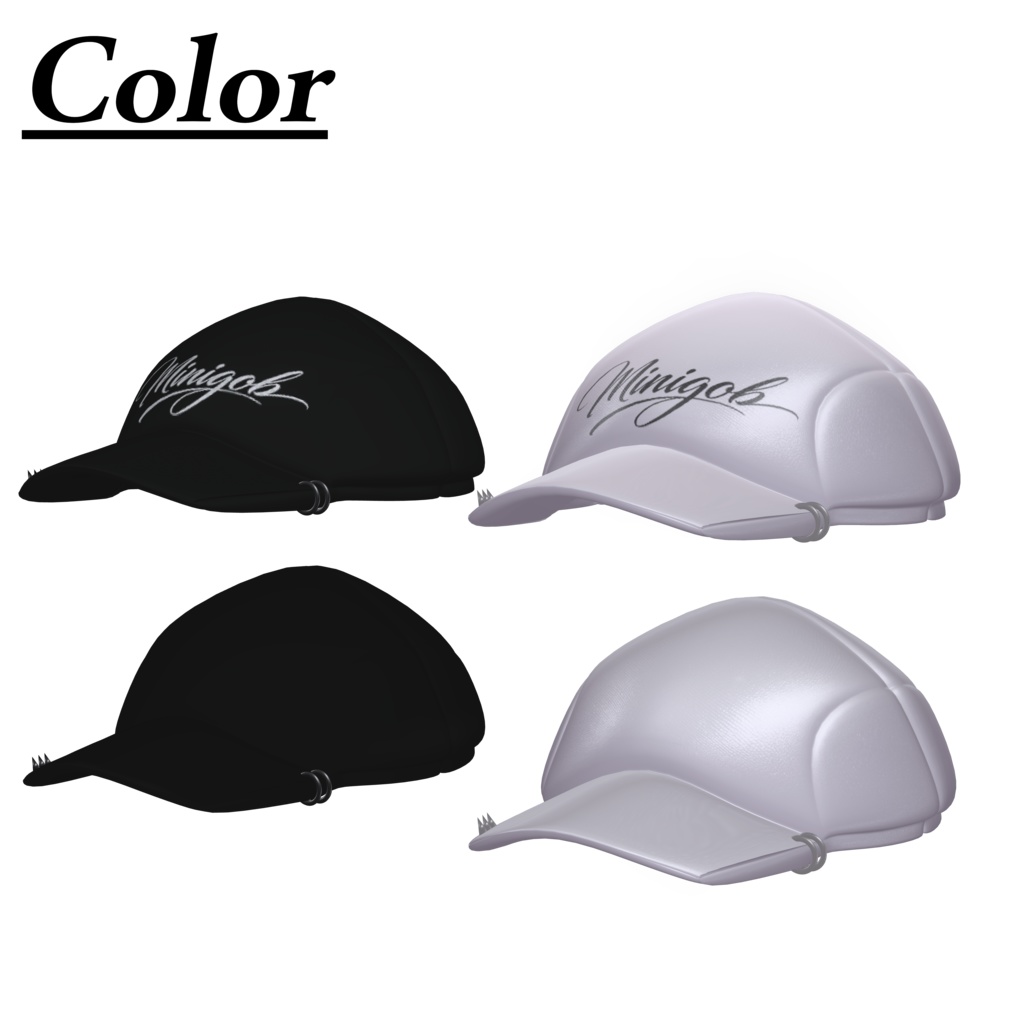 【無料】【8アバター対応】Simple Cap【VRChat想定】