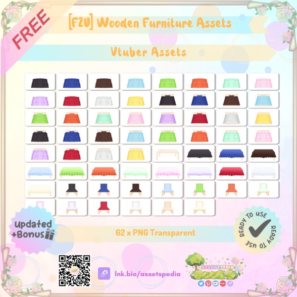 [F2U] Wooden Furniture Assets