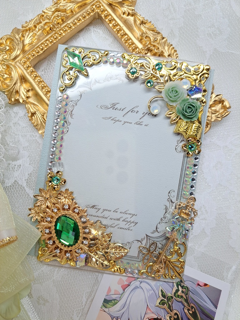 〖ゆっこ様〗硬質カードケースデコ ロゼット 計3点