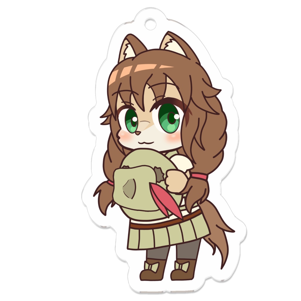 (コーティング)エプル ミニアクリルキーホルダー