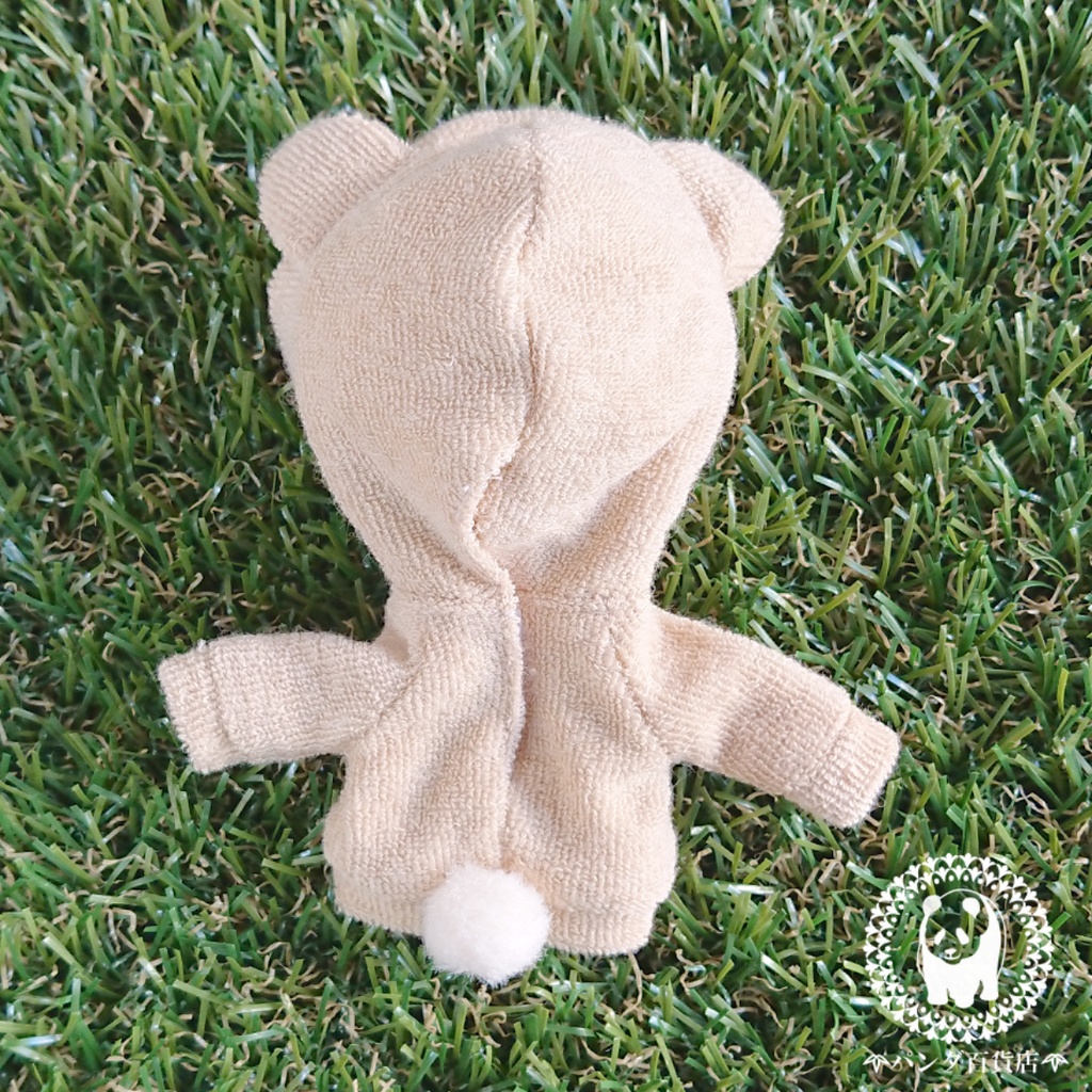 【オビツ11サイズ】 くまちゃんパーカー (しっぽ付き)