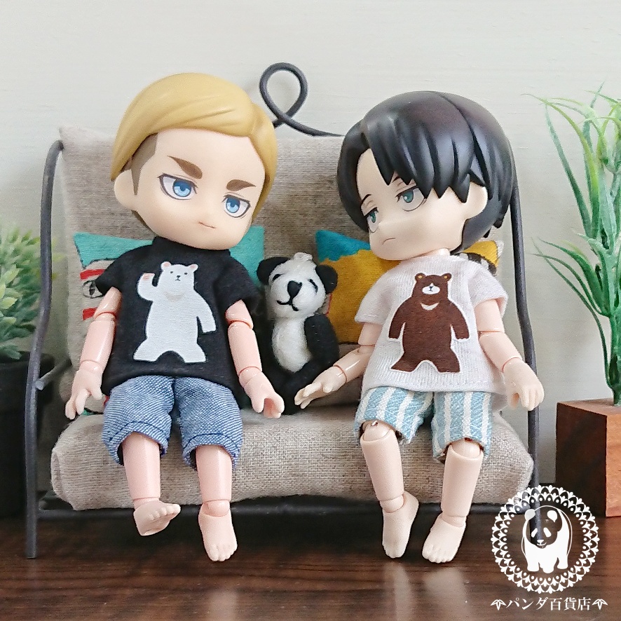 【オビツ11サイズ】 Tシャツ&ハーフパンツ 2点セット