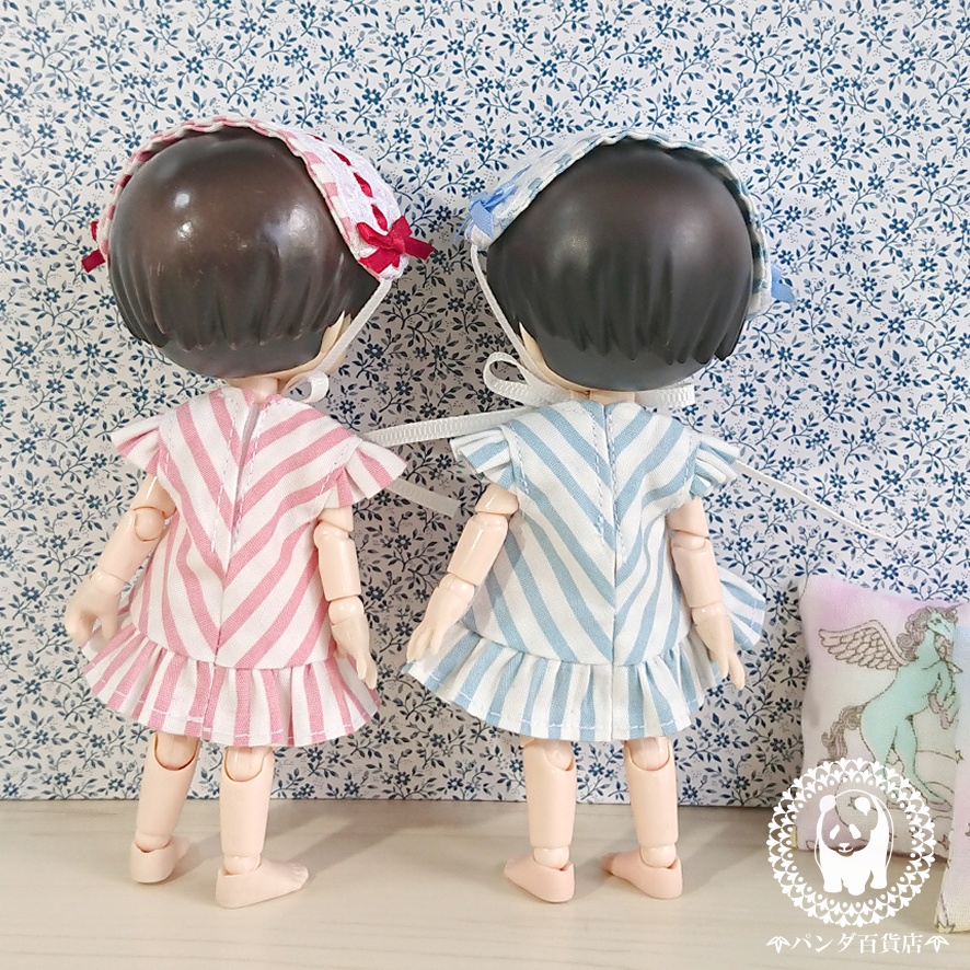 【オビツ11サイズ】 ワンピース&ヘッドドレス2点セット