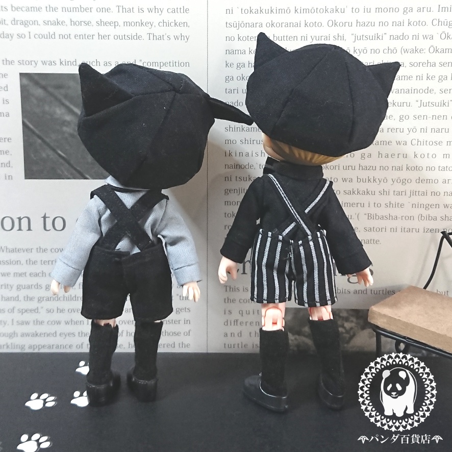 【オビツ11サイズ】 黒ニャンコ 5点セット