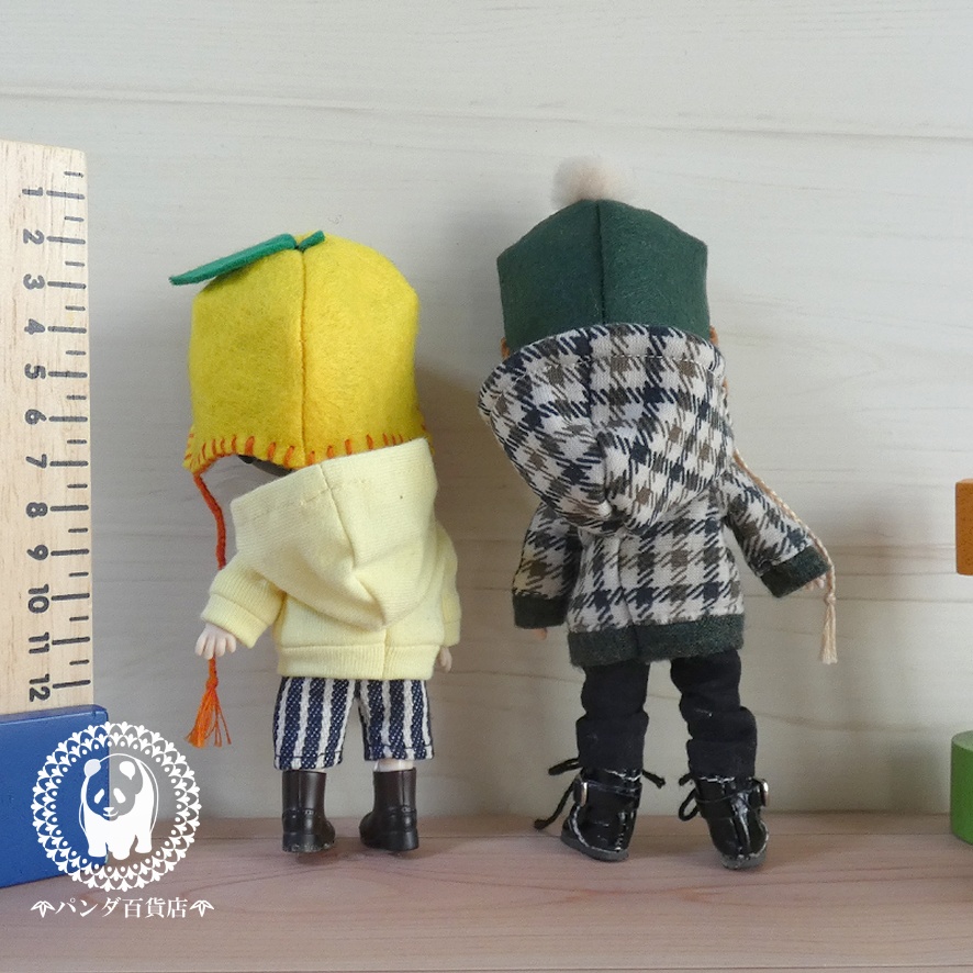 【オビツ11 サイズ】 フエルトあったか帽子