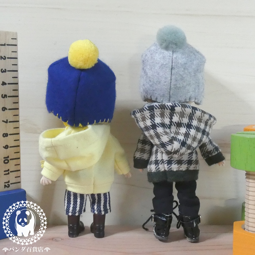 【オビツ11 サイズ】 フエルトあったか帽子(シンプル)