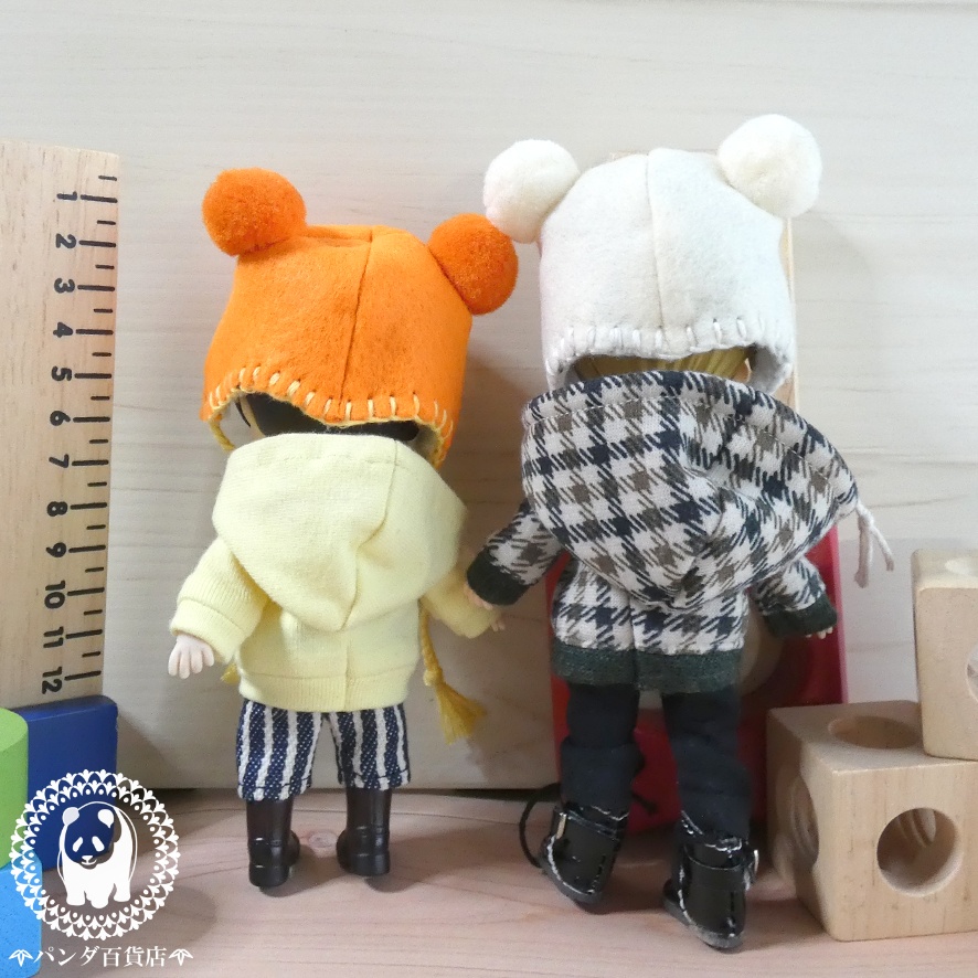 【オビツ11 サイズ】 フエルトくまちゃん帽子