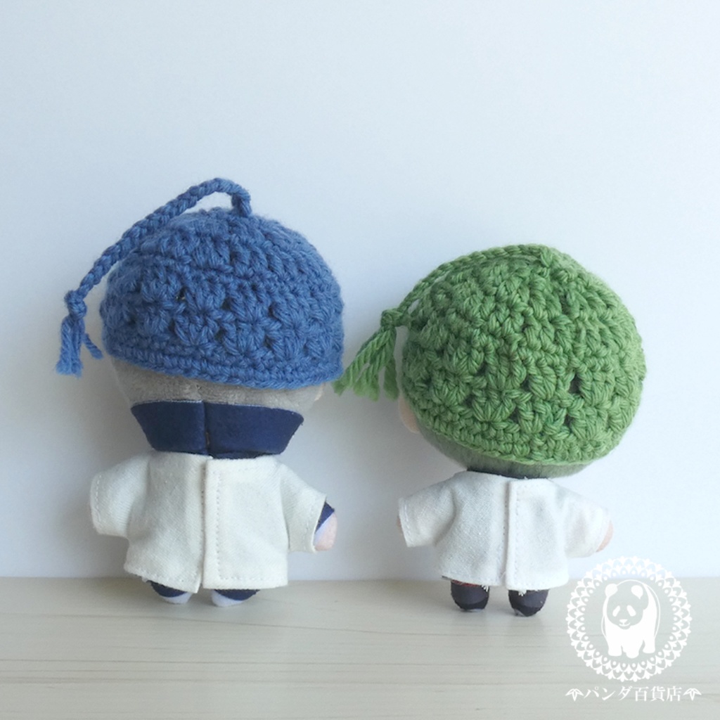 【10cm~12cmぬいぐるみ用】毛糸帽子(しっぽ付き)