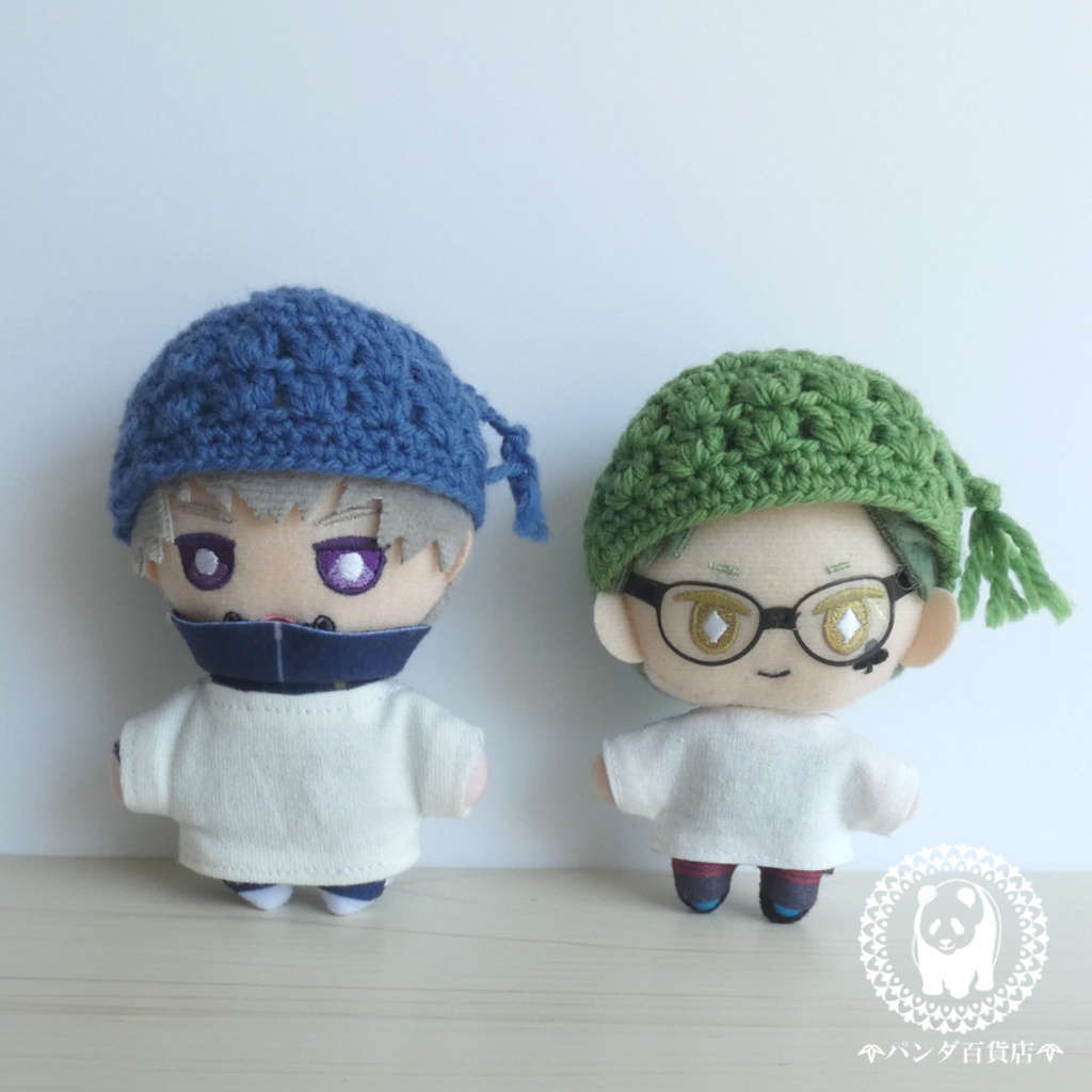 【10cm~12cmぬいぐるみ用】毛糸帽子(しっぽ付き)