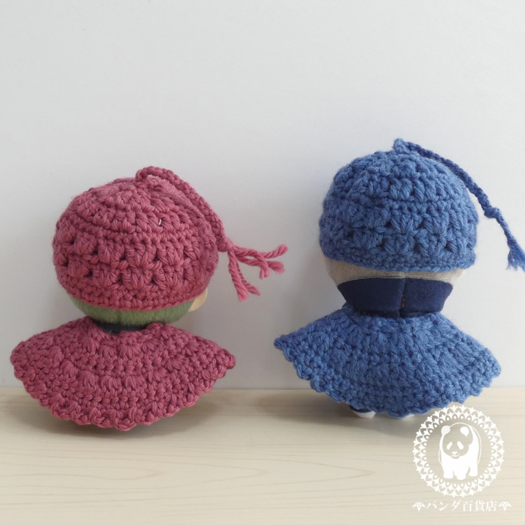 【10cm~12cmぬいぐるみ用】毛糸ケープ