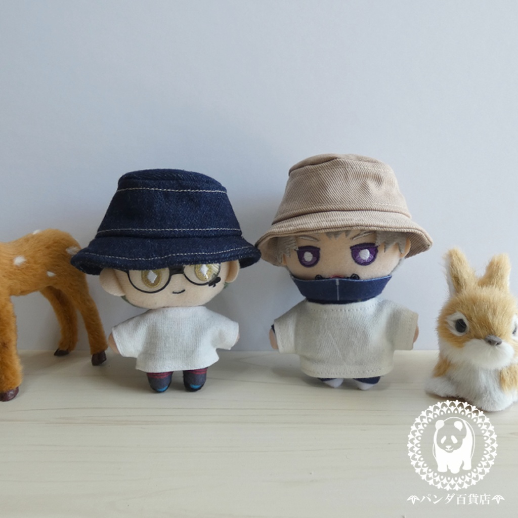 【10cm~12cmぬいぐるみ用】バケットハット(無地)