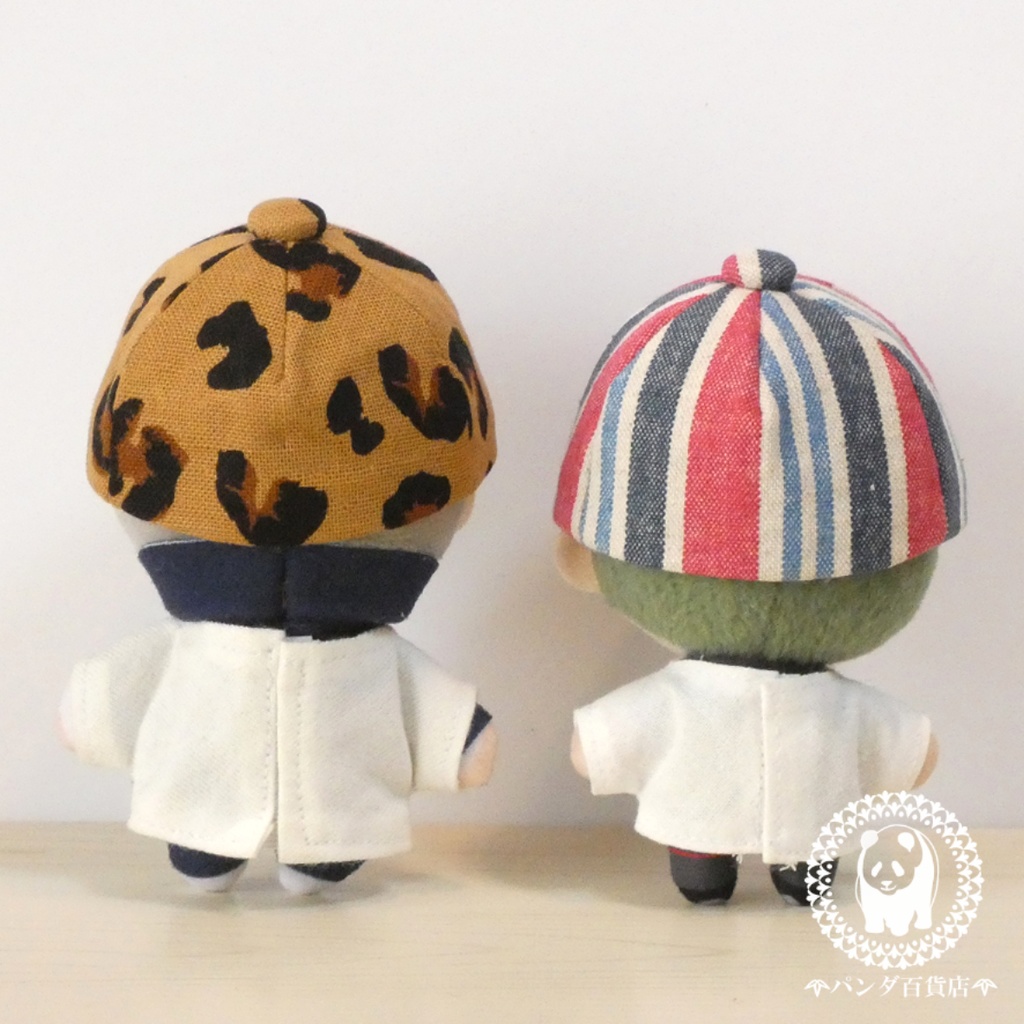 【10cm~12cmぬいぐるみ用】野球帽 (柄物)