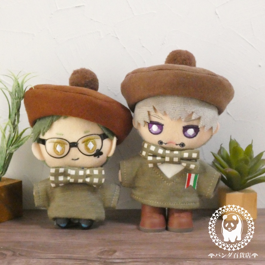 【10cm~12cmぬいぐるみ用】ぽんぽん付きベレー帽 (ビビットカラー)