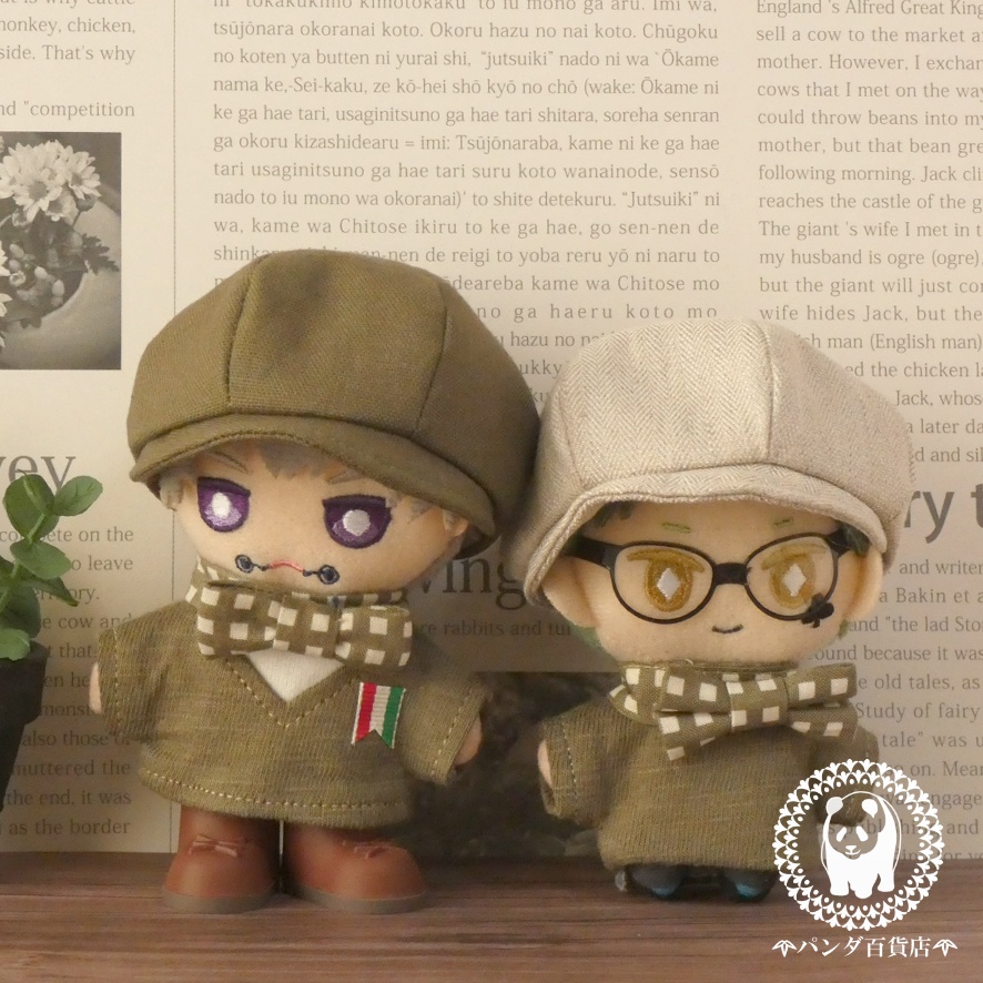 【10cm~12cmぬいぐるみ用】キャスケット帽