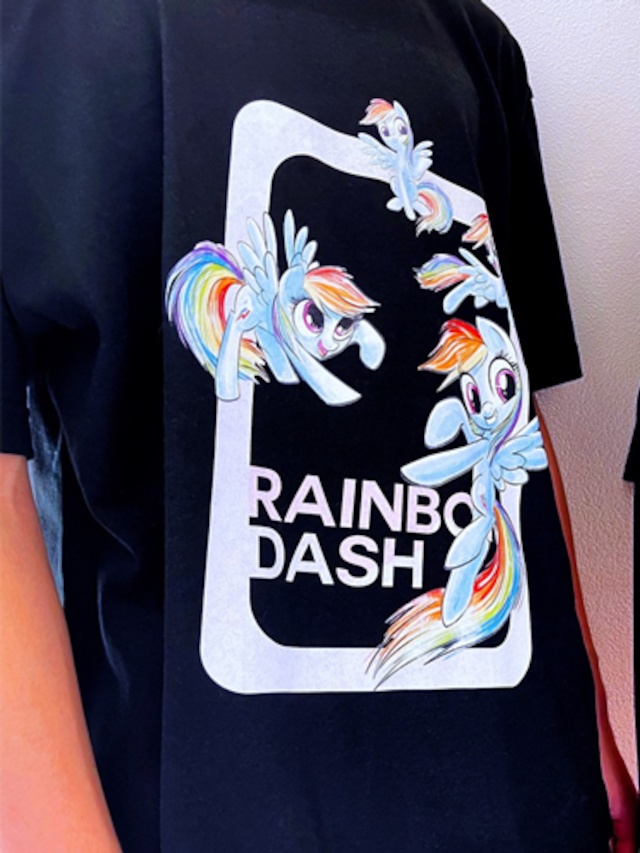 Tシャツ:レインボーダッシュ