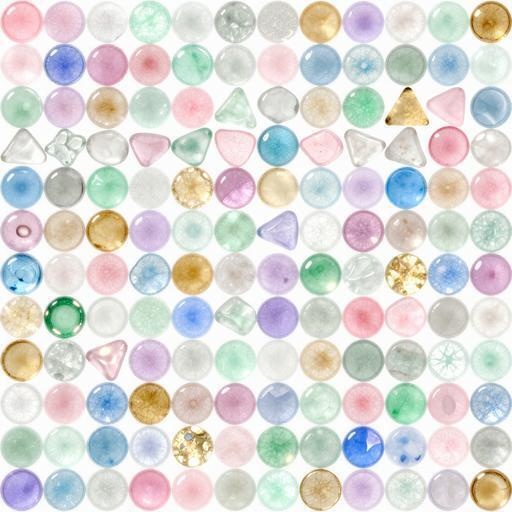 クリスタル素材｜白・パープル・ブルーカラー｜crystal,｜M0034