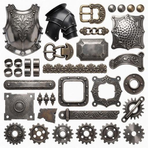 スチール、真鍮、アイアン素材｜シルバー・ブロンズ・ゴールドカラー｜steel, brass, iron｜M0962