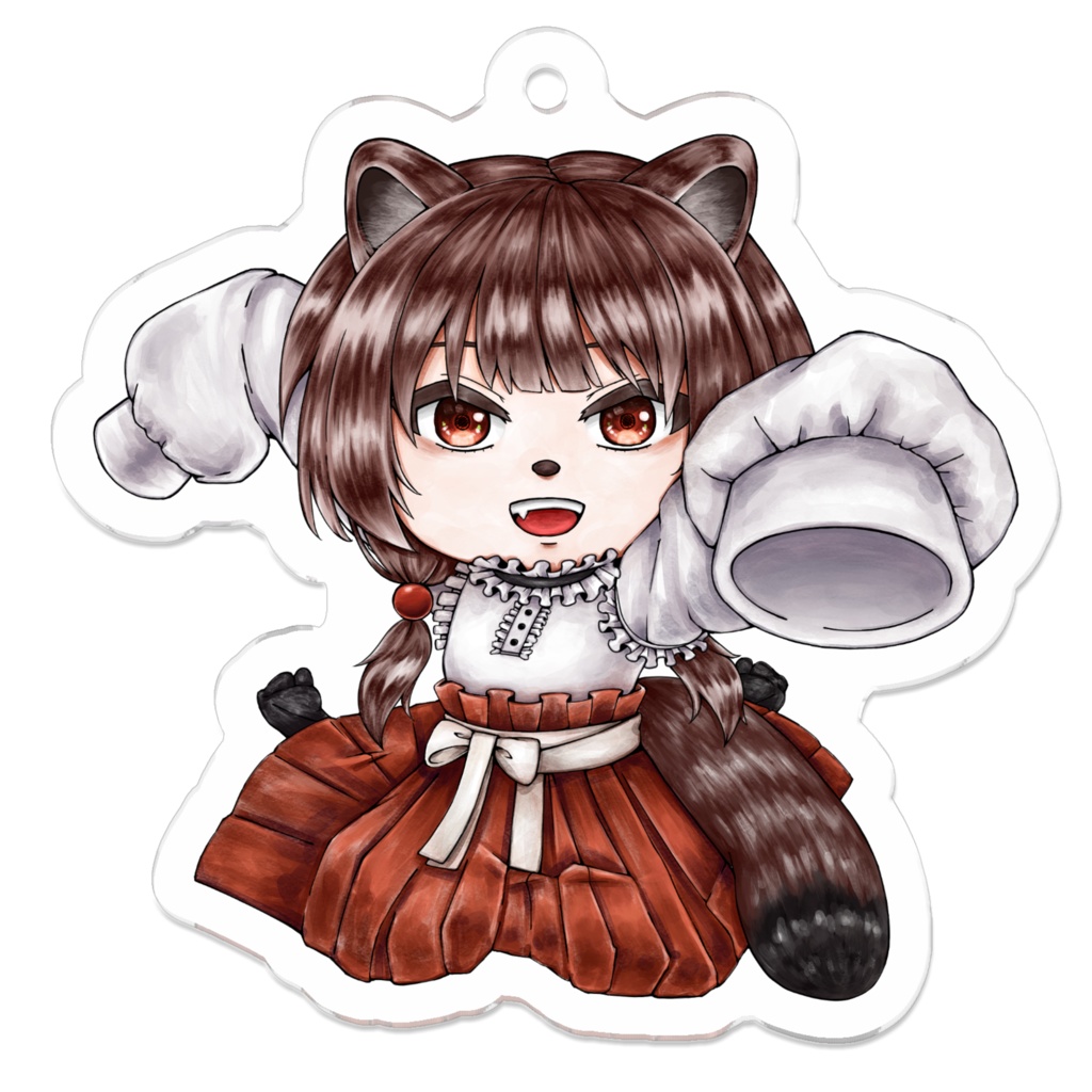 わたぬきすみれ(ちびたぬきの姿)アクキー