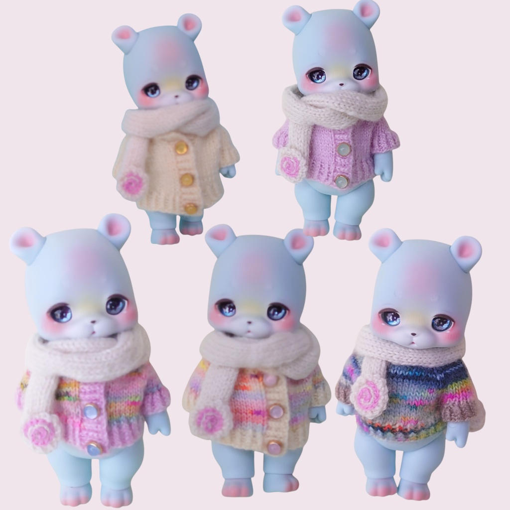 マフラー付きニット(初出品記念特別価格)