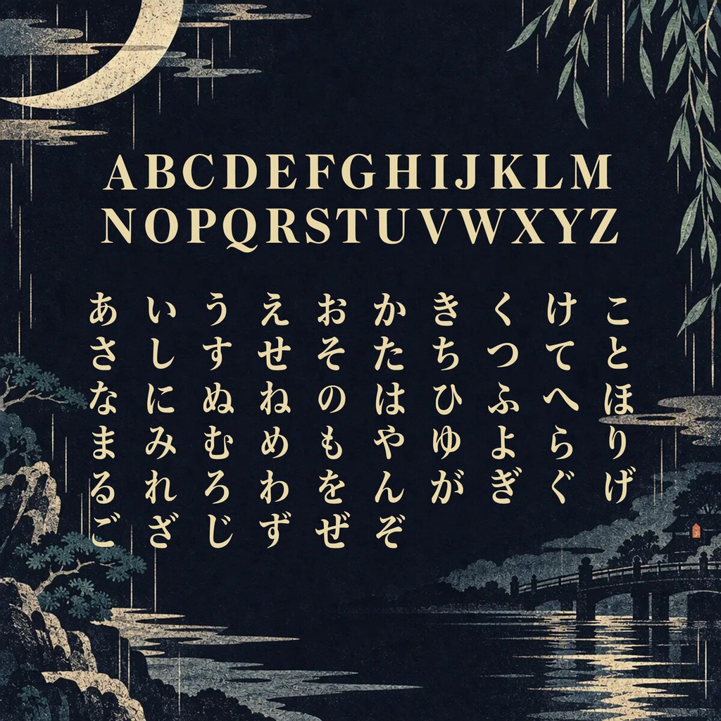 宵明朝 YoiMincho【フォント】— 夜に映えるエモーショナル明朝|常用漢字2,136字