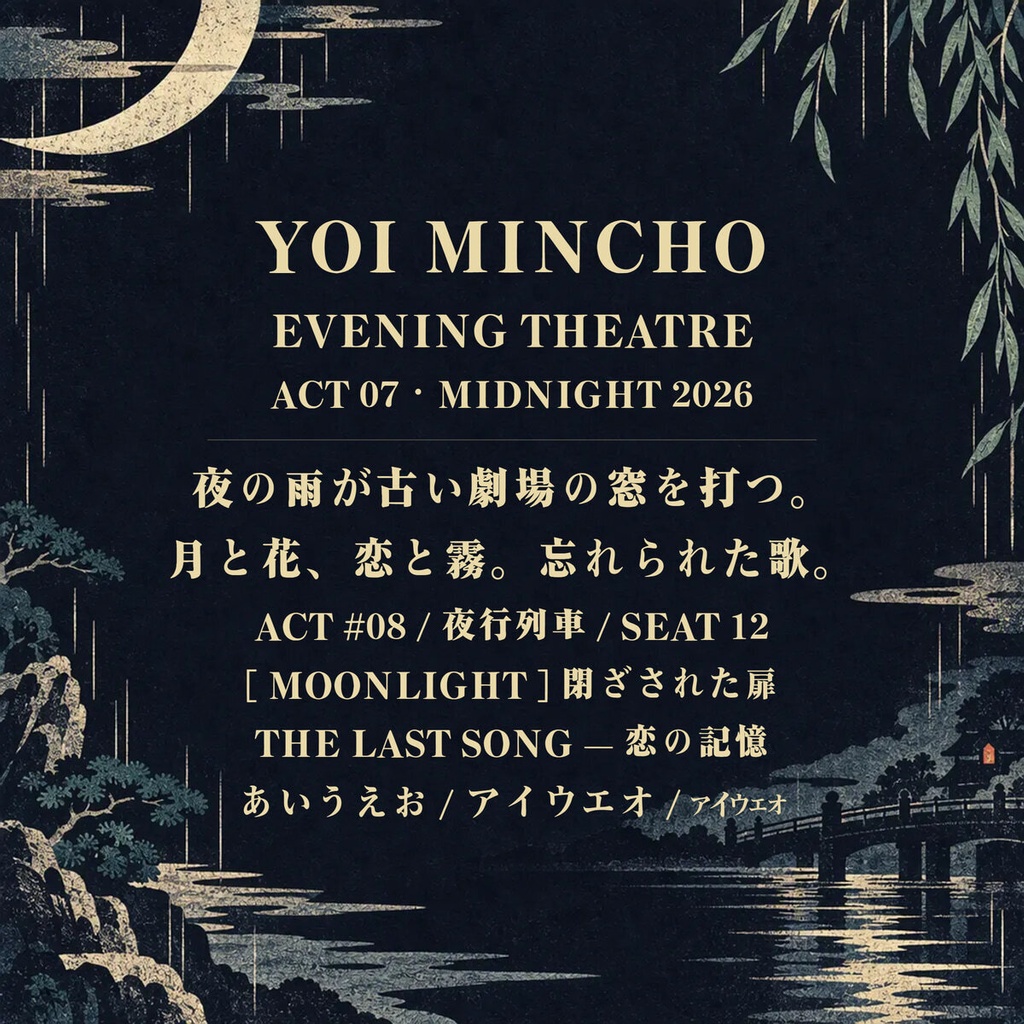 宵明朝 YoiMincho【フォント】— 夜に映えるエモーショナル明朝|常用漢字2,136字