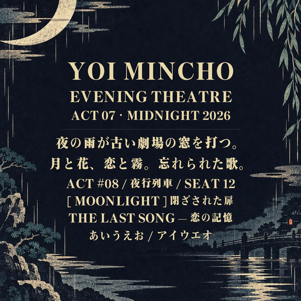 宵明朝 YoiMincho【フォント】 — 夜に映えるエモーショナル明朝|常用漢字2,136字