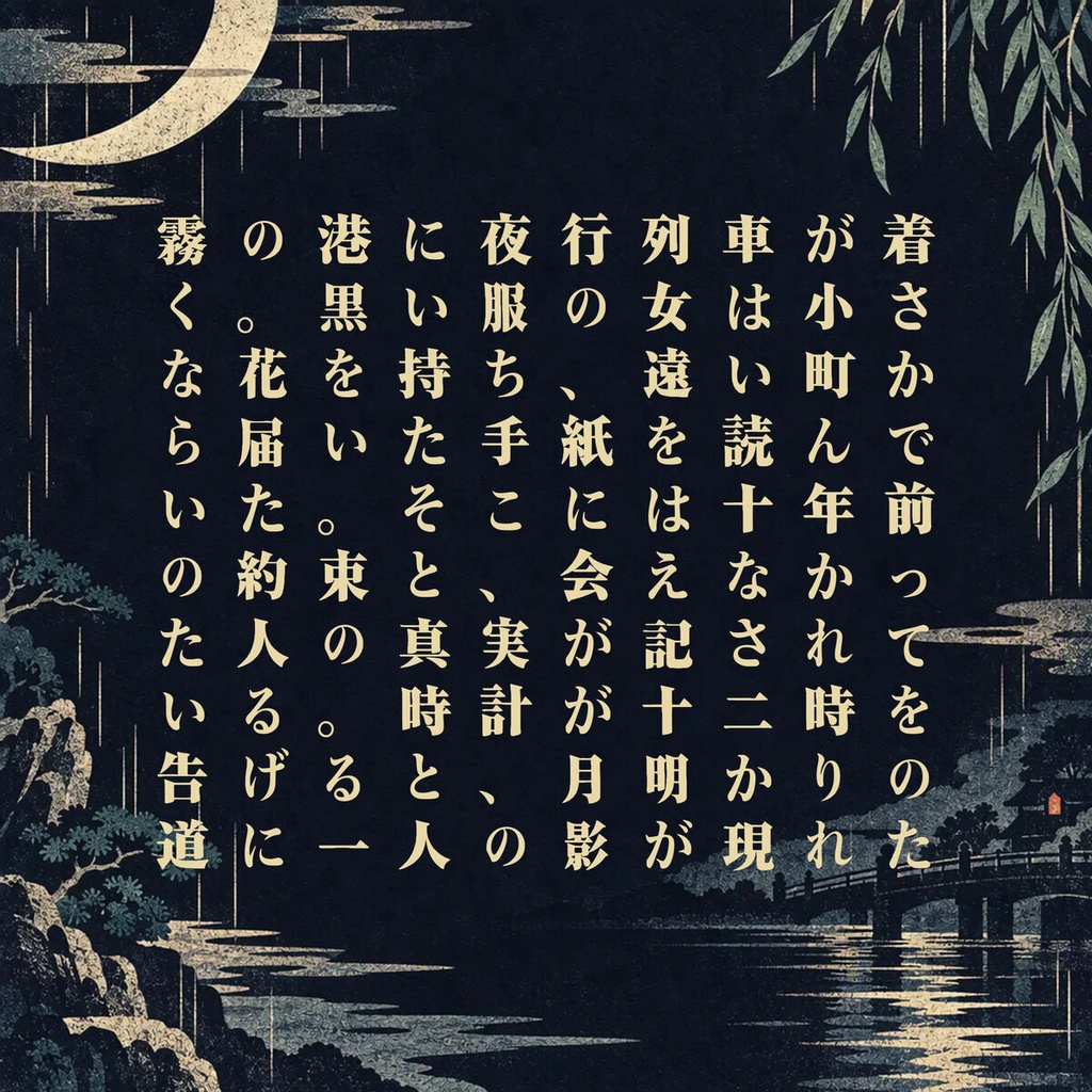 宵明朝 YoiMincho【フォント】— 夜に映えるエモーショナル明朝|常用漢字2,136字
